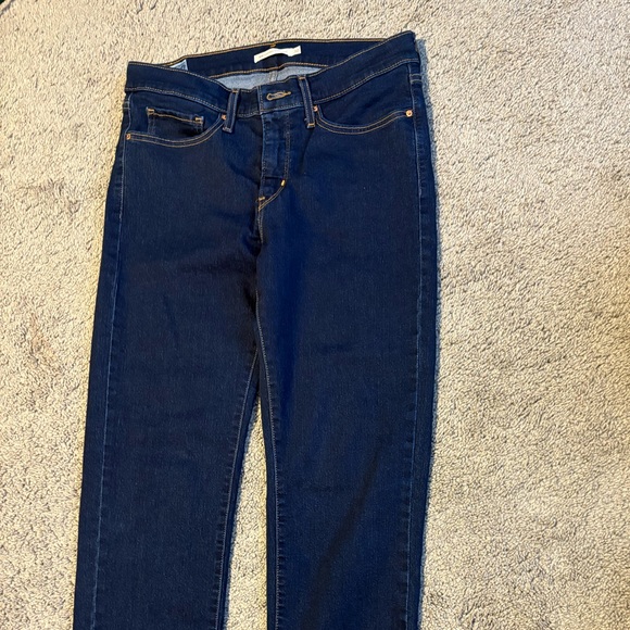 Dark Blue Denim Jeans - Picture 3 of 4